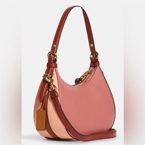 Simply adorable authentic Coach Cleo colorblock hobo bag and matching wallet!